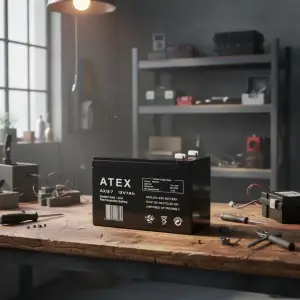12V 7Ah Kalın Tip Kuru Akü Atex AX-12