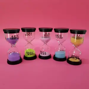 10 X 4.5 Cm Plastik Kum Saati 15 Dakikalık