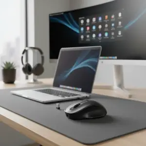 1600 DPI Kablosuz USB Optik Mouse SM-803 AA Pilli