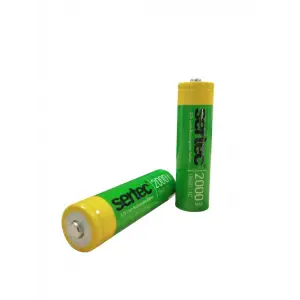 Pil 18650 3.7V 2000 Mah 1C Li ion Şarjlı Başlı