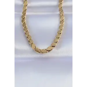 Kolye Çelik Gold Renk Arpa Model