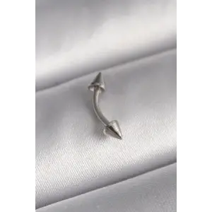 Piercing Çelik Gümüş Renk Çivi Model