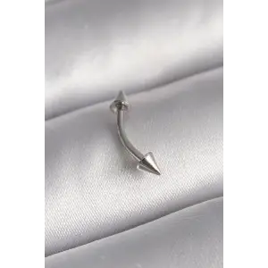 Piercing Çelik Gümüş Renk Çivi Model