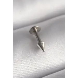 Piercing Çelik Gümüş Renk Çivi Model