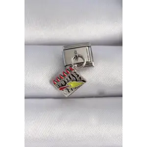 Defter Çelik Gümüş Renk Sallantı Figür Nomination Charm