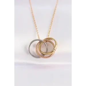 Kolye Çelik Zincir Çoklu Renk Model