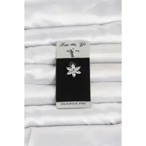 Piercing Cerrahi Çelik Lotus Model Göbek