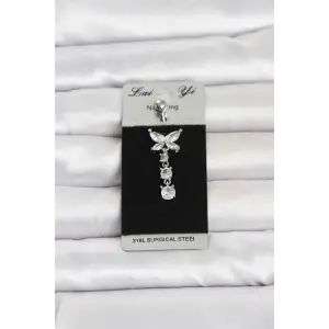 Piercing Cerrahi Çelik Sallantılı Model Göbek