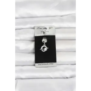 Piercing Cerrahi Çelik Sallantılı Yıldız Model Göbek