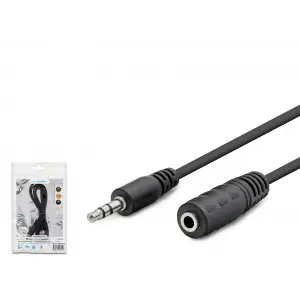 3.5 Mm Aux Uzatma Kablosu 1.2 M Siyah