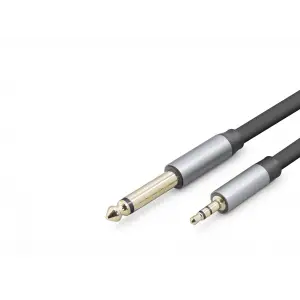 Metal 3.5Mm To 6.35Mm Gitar Kablosu 3 M Siyah