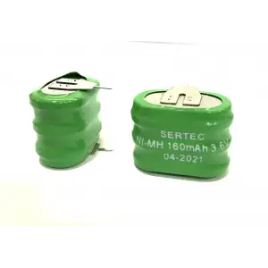 Pil 3.6V 3S1P 160 Mah 2 Pin NI MH Buton