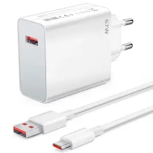 Şarj Adaptörü 67W Hızlı USB To Type C PD Destekli Akıllı Hızlı Şarj Başlığı Güvenli Güç Adaptörü