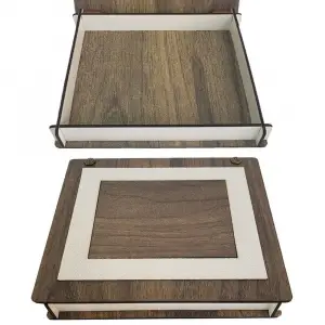 18 Cm Ahşap Derili Kutu