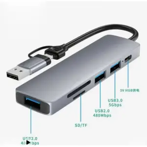 Çevirici Airsky Hc13Fl 5 İn 1 Usb Type C 2 İn 1