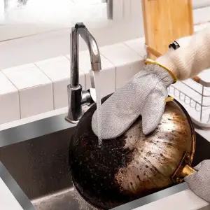 Kullanıma Uygun Alüminyum Folyo Bulaşık Eldiveni