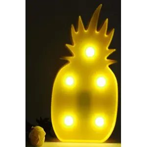 Gece Lambası Ananas Şeklinde Ledli Dekor Amaçlı Eğlenceli Çocuk