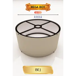 35 CM Ölçülü Bej Lambader Başlığı Mega Boy