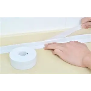 3.2m Ölçülü BEYAZ Su Sızdırmaz Lavabo Kenar Bandı (KUTUSUZ)()