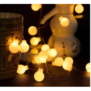 Kullanıma Uygun Beyaz Top Led Gün ışığı Pilli 2 Kademeli