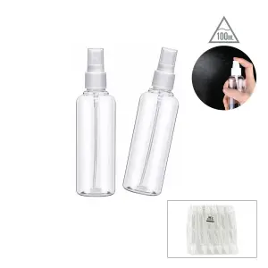 100 ml Ölçülü Boş Sprey Şişesi Plastik Şeffaf