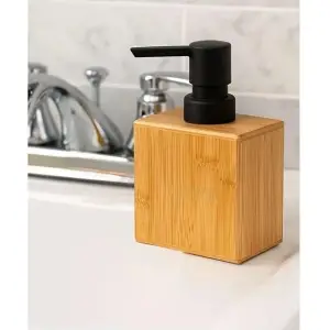 100 ml Kullanıma Uygun Büyük Ahşap Sıvı Sabunluk
