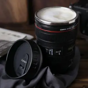 Bardak Çelik Objektif Lens Tasarımlı Kupa