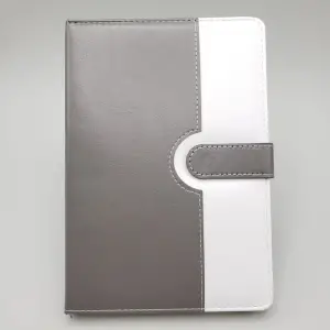 21 X 14.5 Cm Mıknatıslı Defter Çizgili Termo Deri Gri