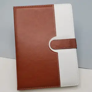 21 X 14.5 Cm Mıknatıslı Defter Çizgili Termo Deri Kahverengi