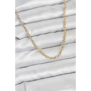 Kadın Kolye CM Gold Renk Pirinç Halkalı Model