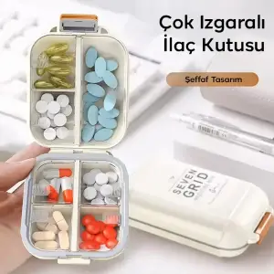 5 cm Kullanıma Uygun Çok Izgaralı İlaç Kutusu