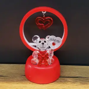 13 X 7 Cm 3 Adet Plastik Dekoratif Işıklı Ayıcık