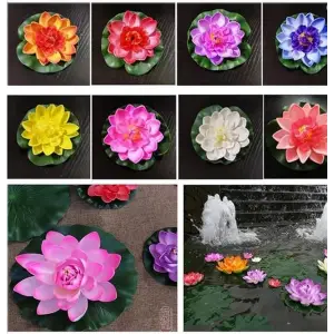 1 adet Kullanıma Uygun Dekoratif Yapay Lotus Çiçeği
