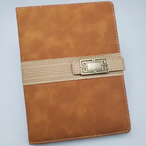 Defter Deri Kapaklı Çizgili Not i Taba
