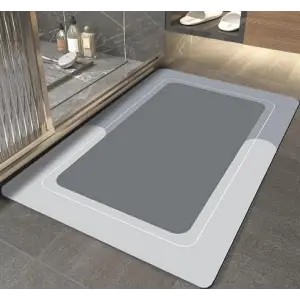 58 cm 1 Adet Kauçuk DIKDÖRTGEN SÜPER EMICI BANYO PASPASI