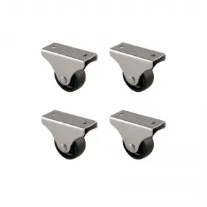 Teker Furç Sabit 32MM Siyah 4 Adet