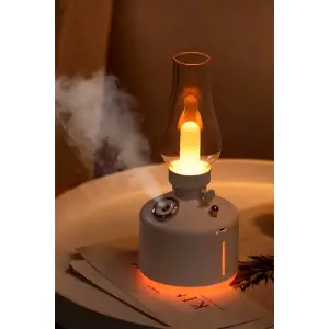 280 ml Kullanıma Uygun Gaz Lambası Tasarımlı Hava Nemlendirici