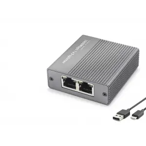 Gigabit Ethernet Switch 4 Port Type C Güç Girişli Gri
