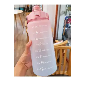 Kullanıma Uygun Günlük Motivasyon Su Matarası 2 Litre