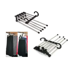 Kullanıma Uygun Hareketli Pantolon Askılığı 5 in 1