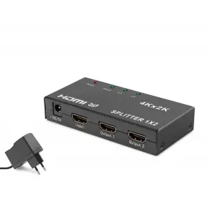 Hdmi Splitter 4K 3D 1 In 2 Out Siyah