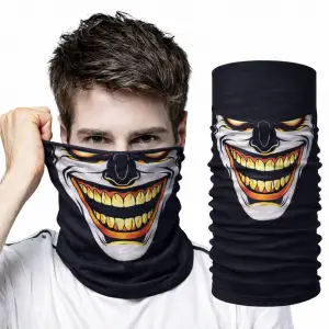 Maske Joker Gülüşlü Baf Çok Amaçlı Boyunluk Bandana 3 No