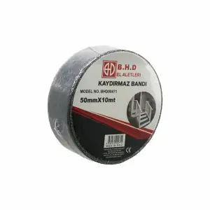 50 mm Ölçülü Kaydırmaz Siyah Bant X 10 mt