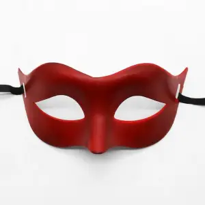 Maske Kırmızı Renk Masquerade Kostüm Partisi Venedik Balo si