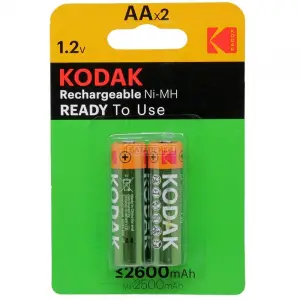 Pil Kodak Şarj Edilebilir Ni MH AA 2600 mAh (2 Adet)