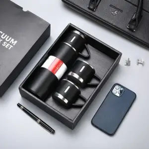 500 ML paslanmaz çelik Siyah Kullanıma Uygun Kutulu ml