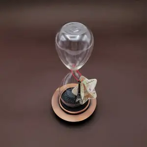 13 X 8 Cm Kum Saati Manyetik Metal