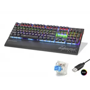 1 Adet Mekanik Klavye Blue Switch Bilek Destekli Rgb Siyah G525XB
