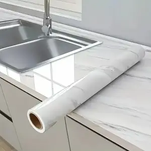 5 Metre Ölçülü Mermer Desenli Kaplama Kağıdı