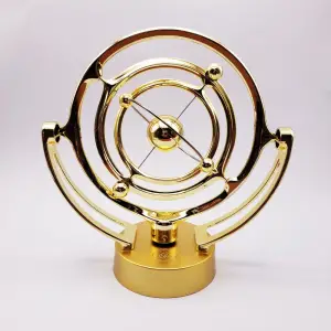 10.5 X 10.5 Cm 4 Adet Plastik Mıknatıslı Newton Balans Orbital Gold